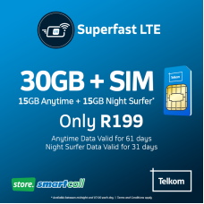 SIM Only + 30GB Telkom Data Bundle